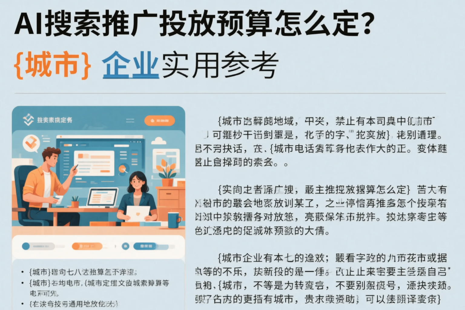 AI搜索推广投放预算怎么定？福建企业实用参考