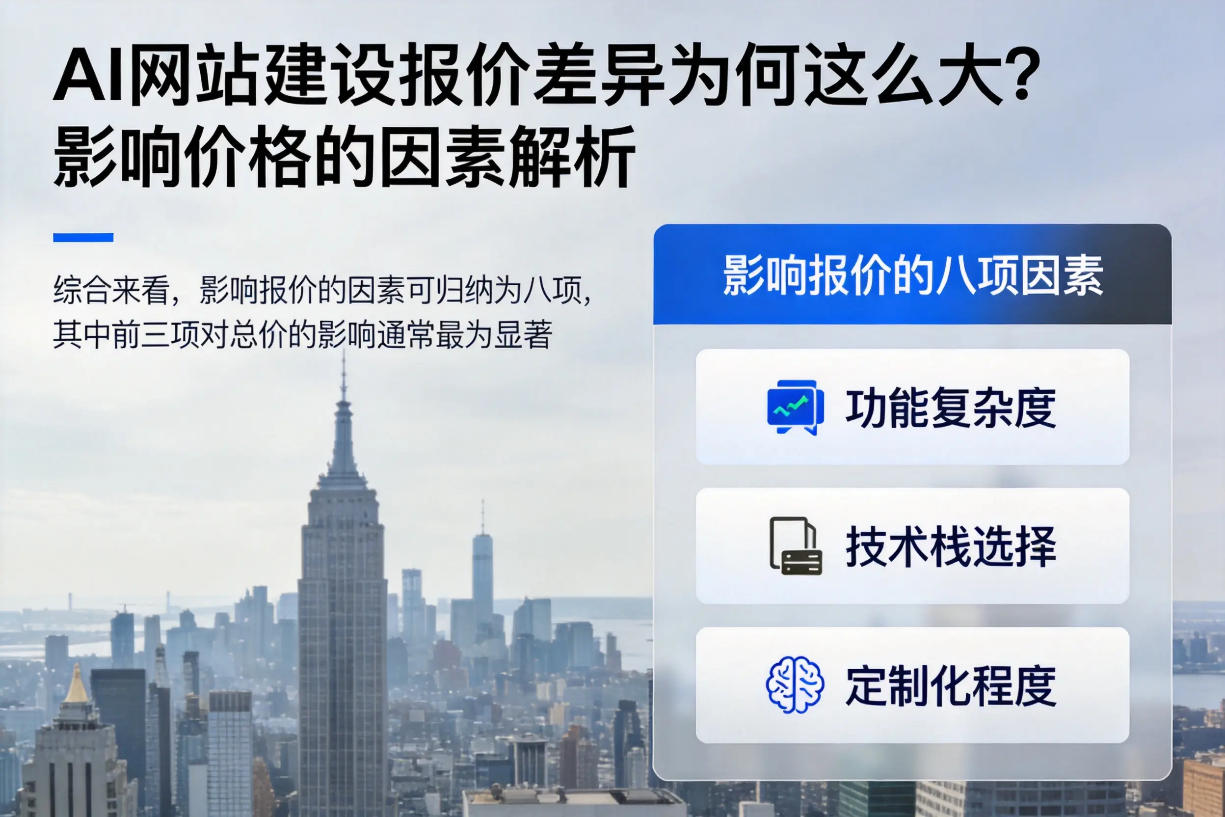 福建AI网站建设报价差异为何这么大？影响价格的因素解析