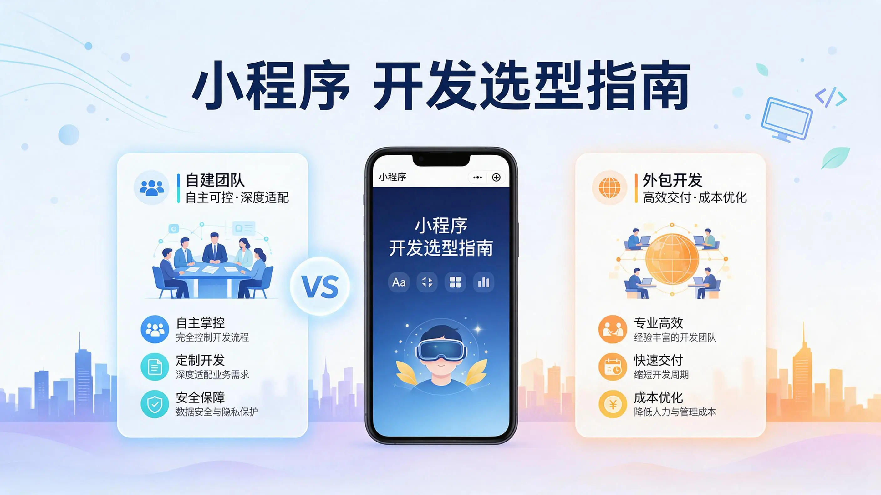 福建小程序开发选型指南：自建团队与外包的优劣对比分析