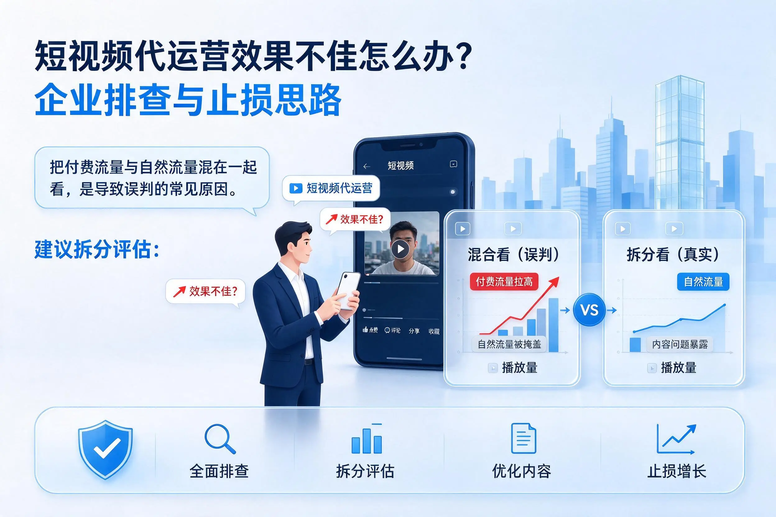 短视频代运营效果不佳怎么办？福建企业排查与止损思路