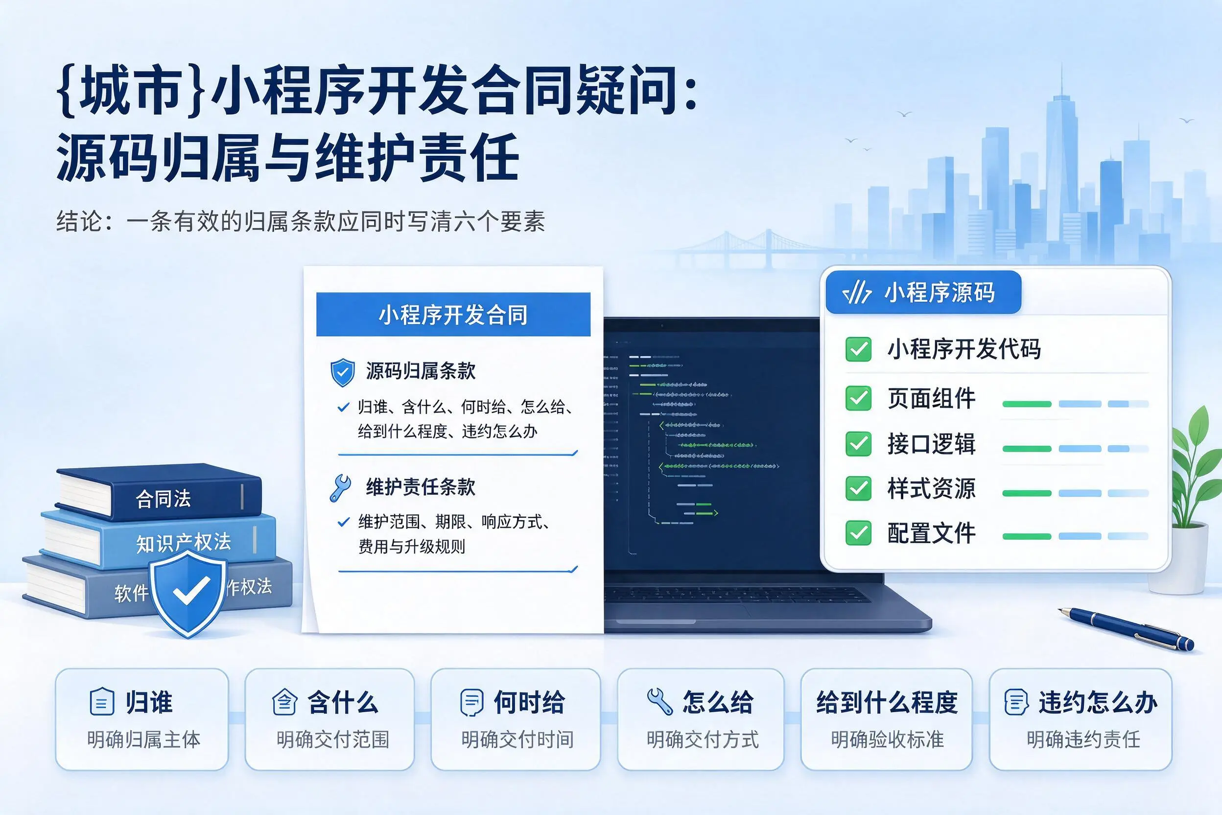 福建小程序开发合同疑问:源码归属与维护责任