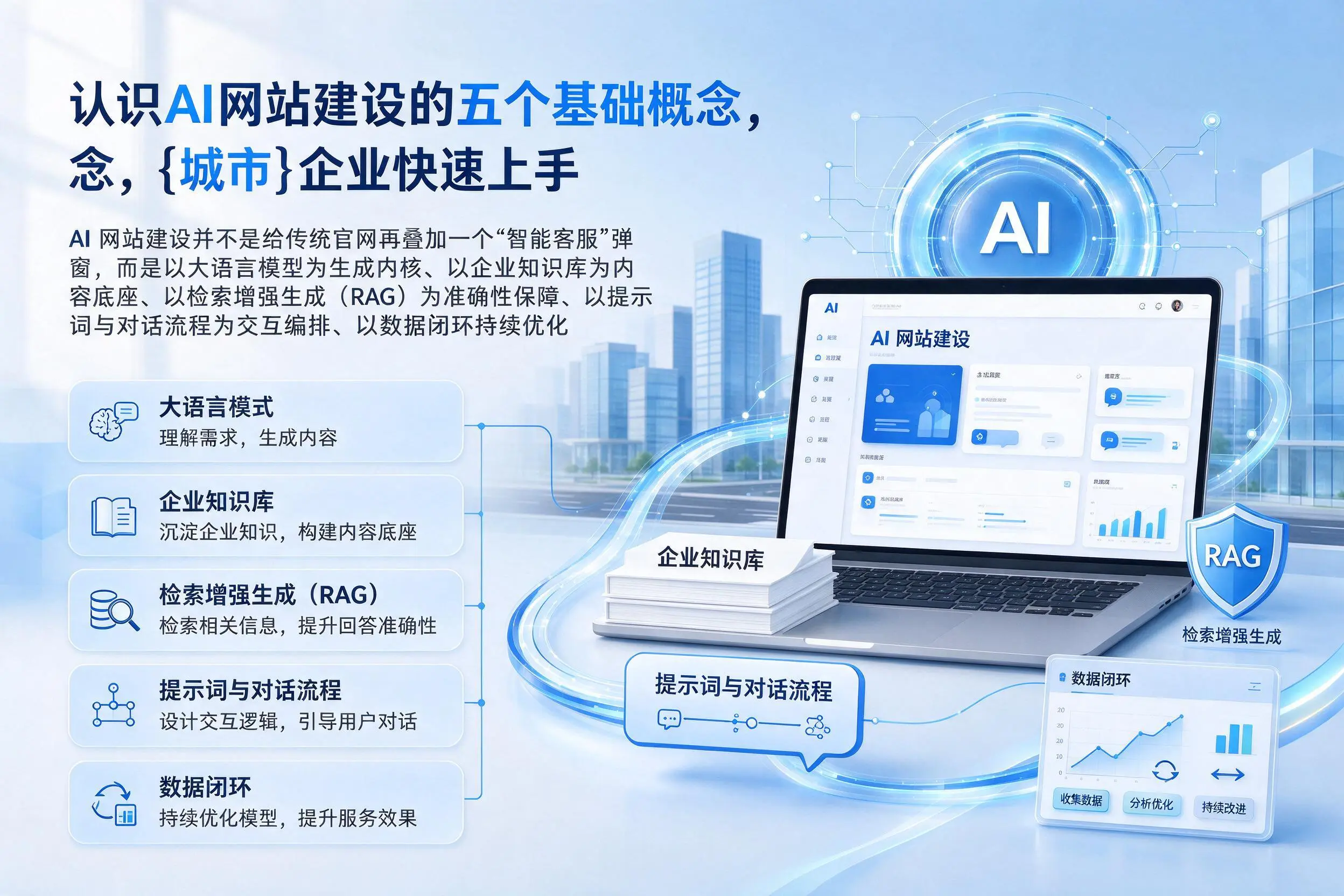 认识AI网站建设的五个基础概念，福建企业快速上手