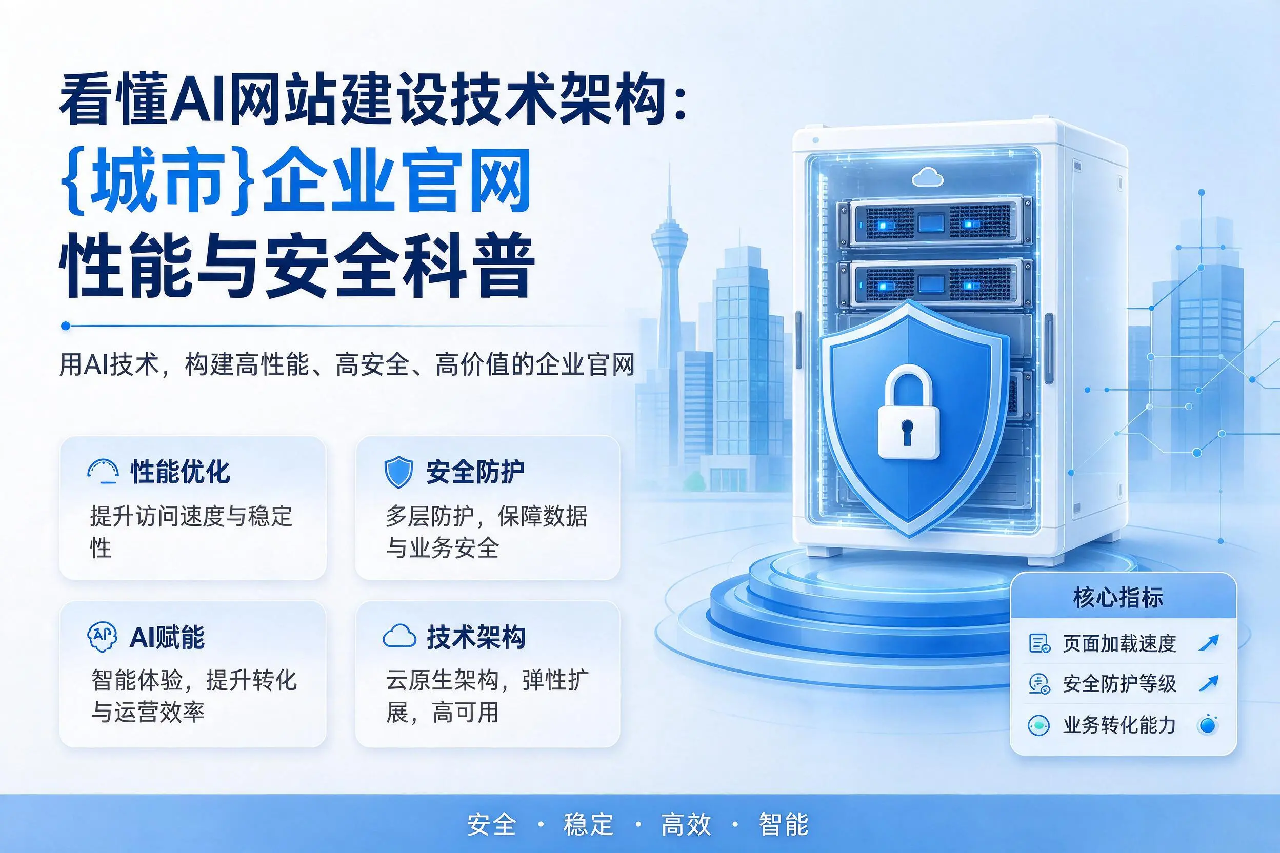 看懂AI网站建设技术架构：福建企业官网性能与安全科普