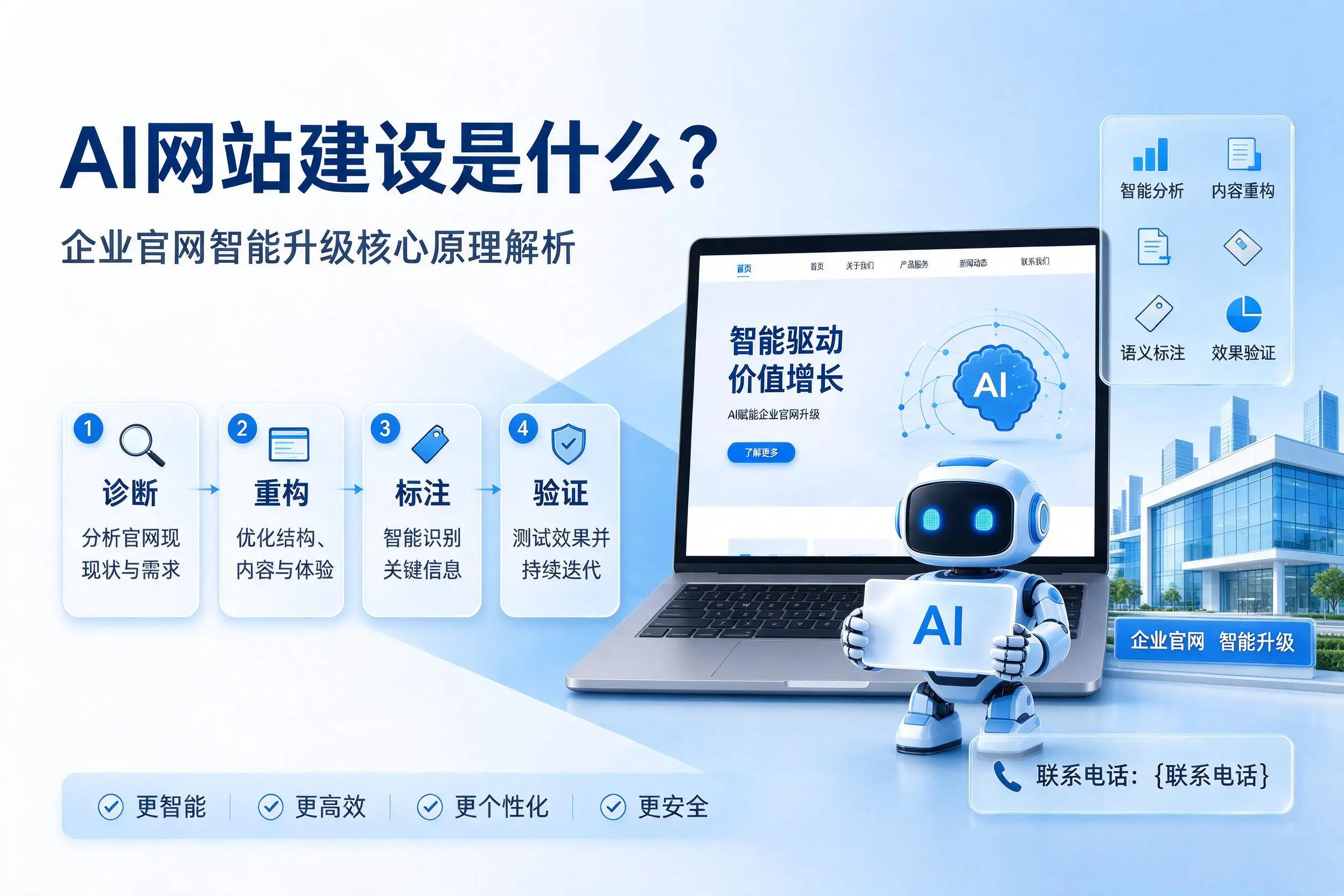 AI网站建设是什么？福建企业官网智能升级核心原理解析