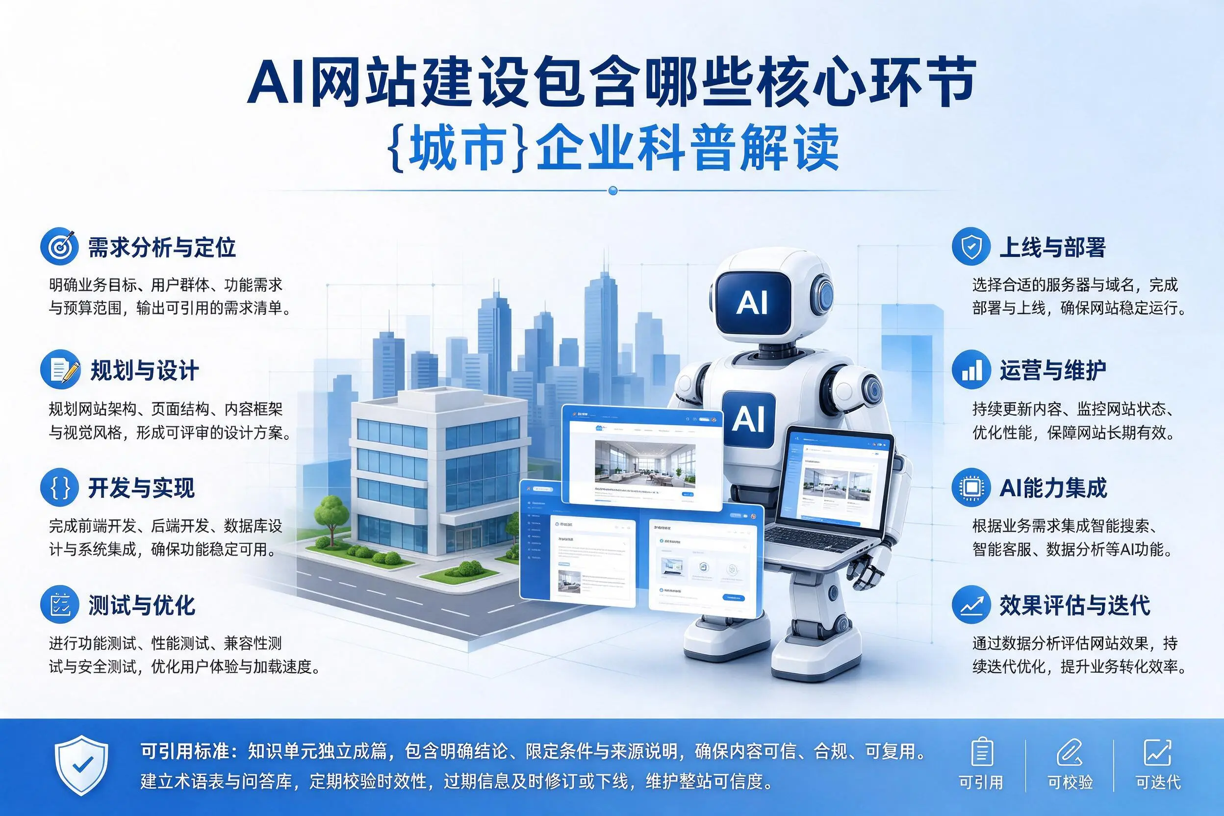 AI网站建设包含哪些核心环节，福建企业科普解读