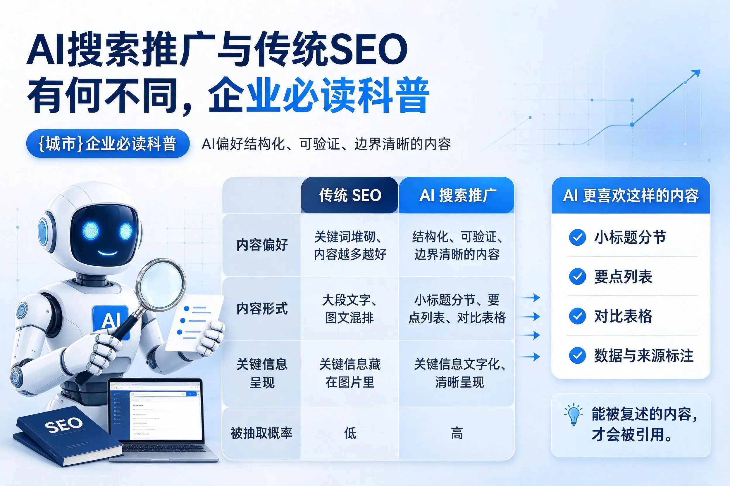AI搜索推广与传统SEO有何不同,福建企业必读科普